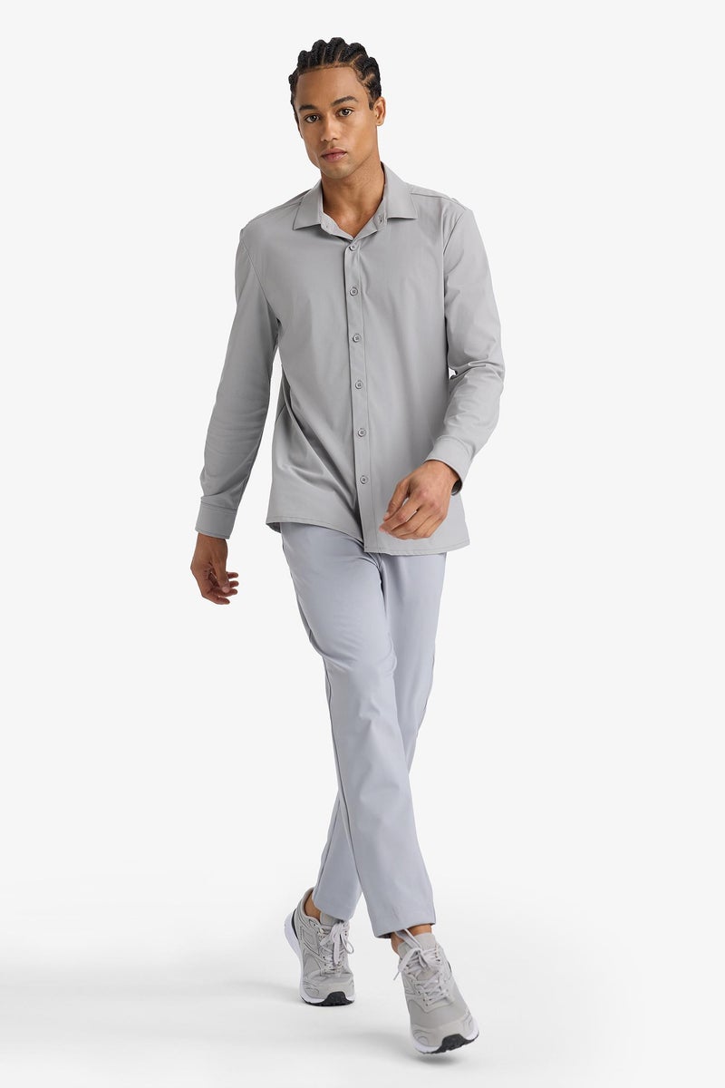 DeFacto Grey Man DeFactoFit Slim Fit Standard Leg Sports Jogger Sweatpants Casual - Image 5